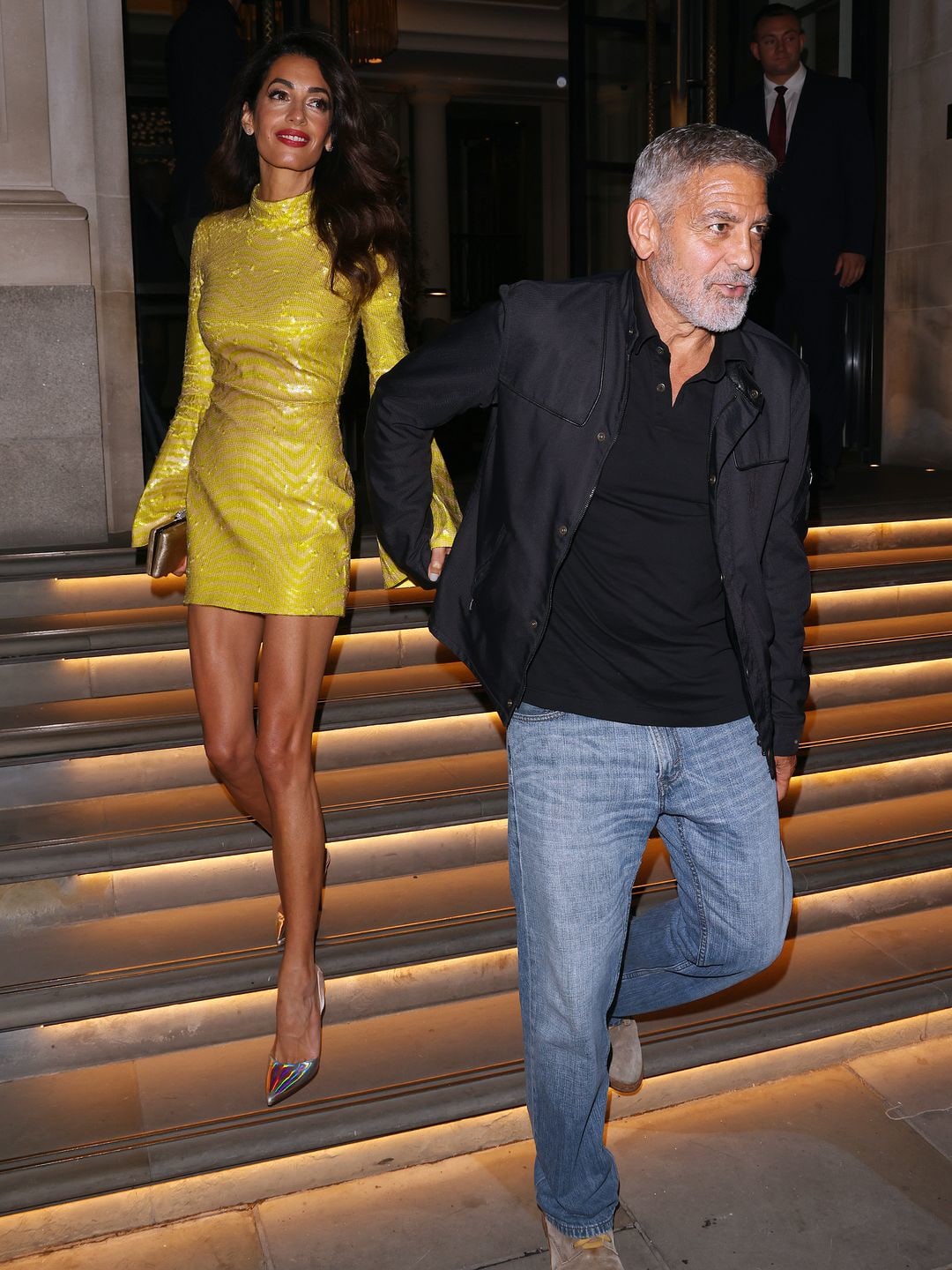 amal cloney yellow dress