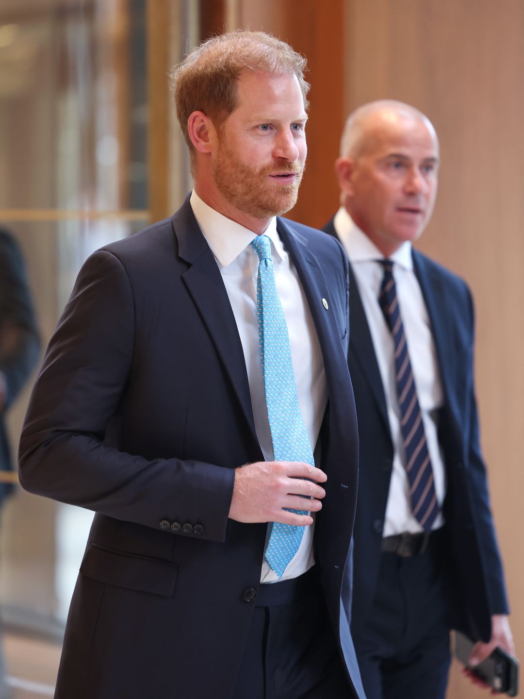 Prince Harry, Duke of Sussex smiles as he attends the Wellchild Awards 2024 at the Royal Lancaster Hotel on September 30, 2024 in London, England. WellChild is a national charity supporting seriously ill children and their families. 