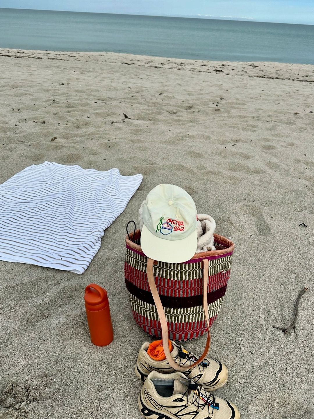 Lily Collins shares an image of her beach bag 