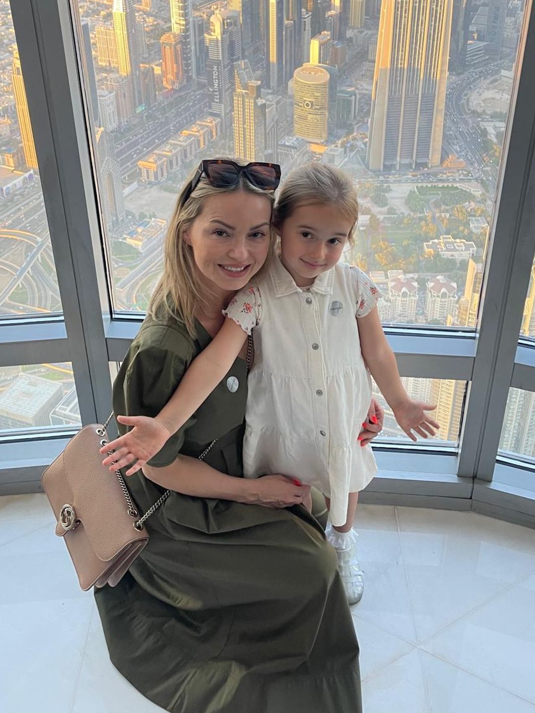 Ola and Ella Jordan take in the sights in Dubai