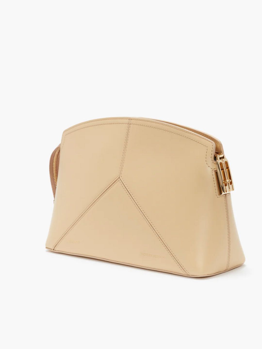 The Victoria Clutch Bag In Sesame Leather