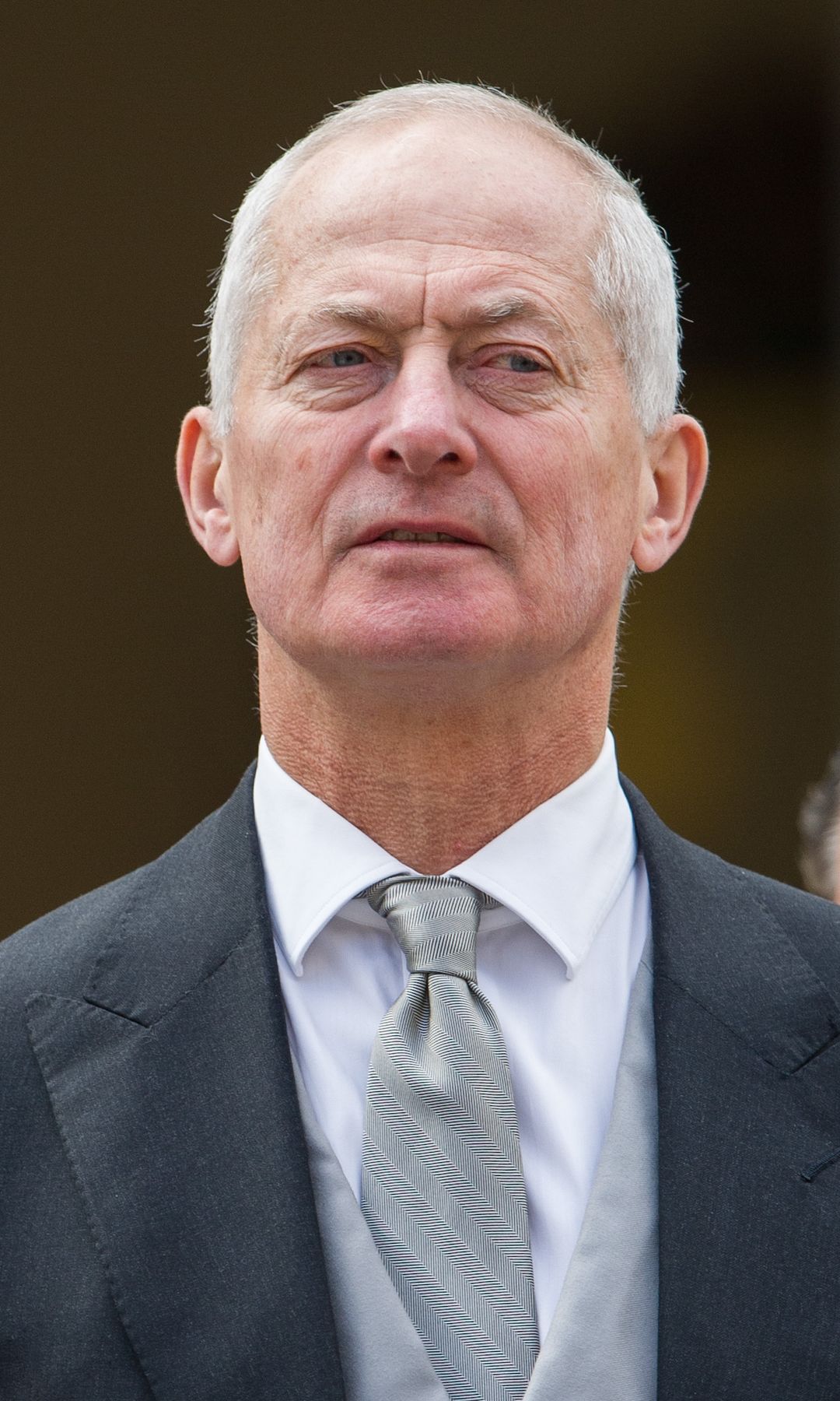 Prince Hans-Adam in a grey suit