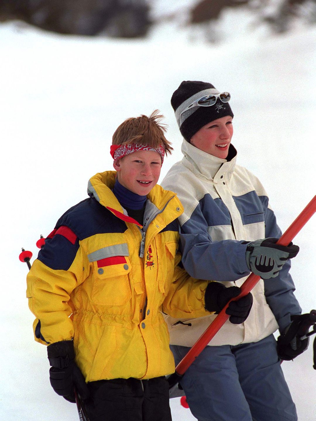 children on ski lift 