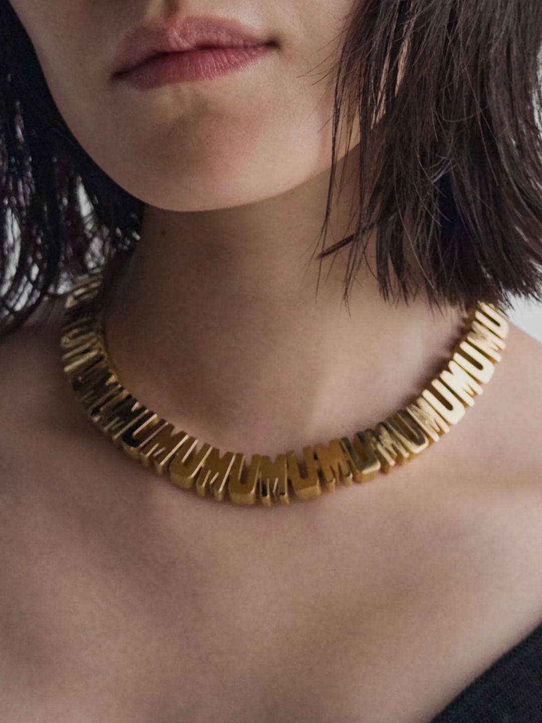 Mum Necklace In Gold -Plated Sterling Silver - Phoebe Philo