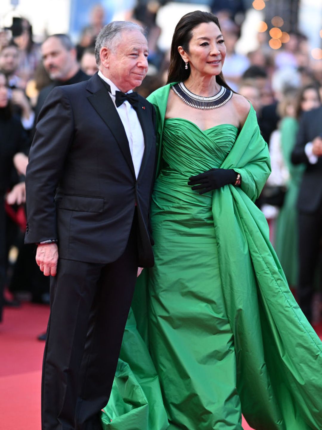Michelle Yeoh and Jean Todt on the red carpet at Cannes in May 2023