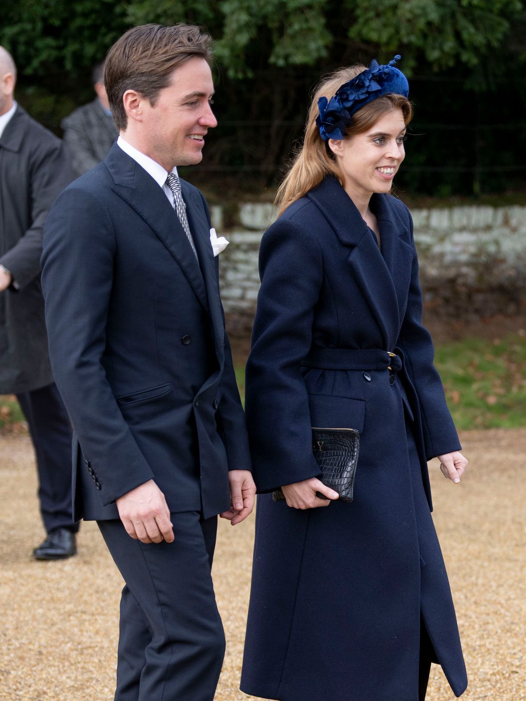 Princess Beatrice and her husband Edoardo Mapelli Mozzi attended the Christmas Day service at St Mary Magdalene Church