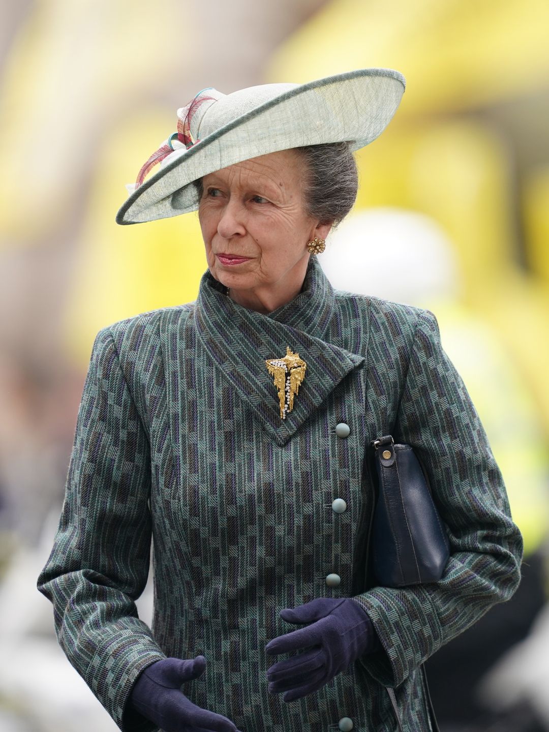 princess anne green coat dress