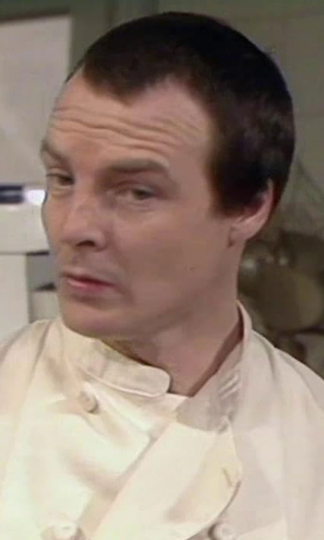 Brian Hall in a still image from Fawlty Towers