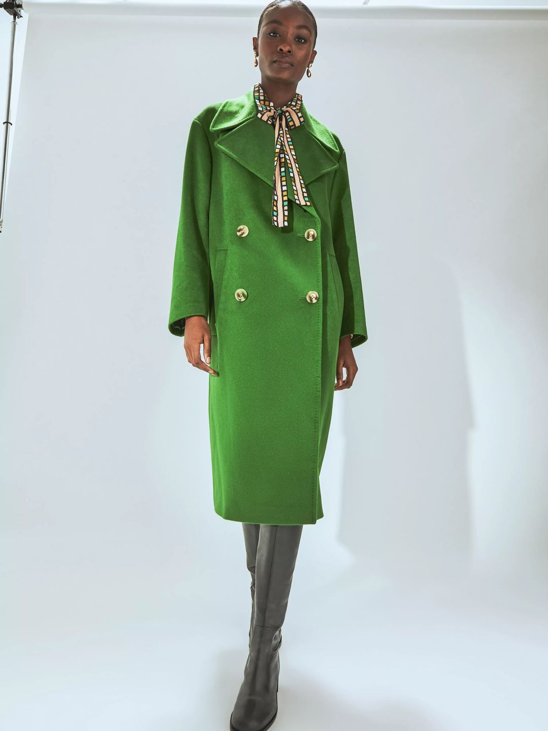 Amor Green Wool Coat