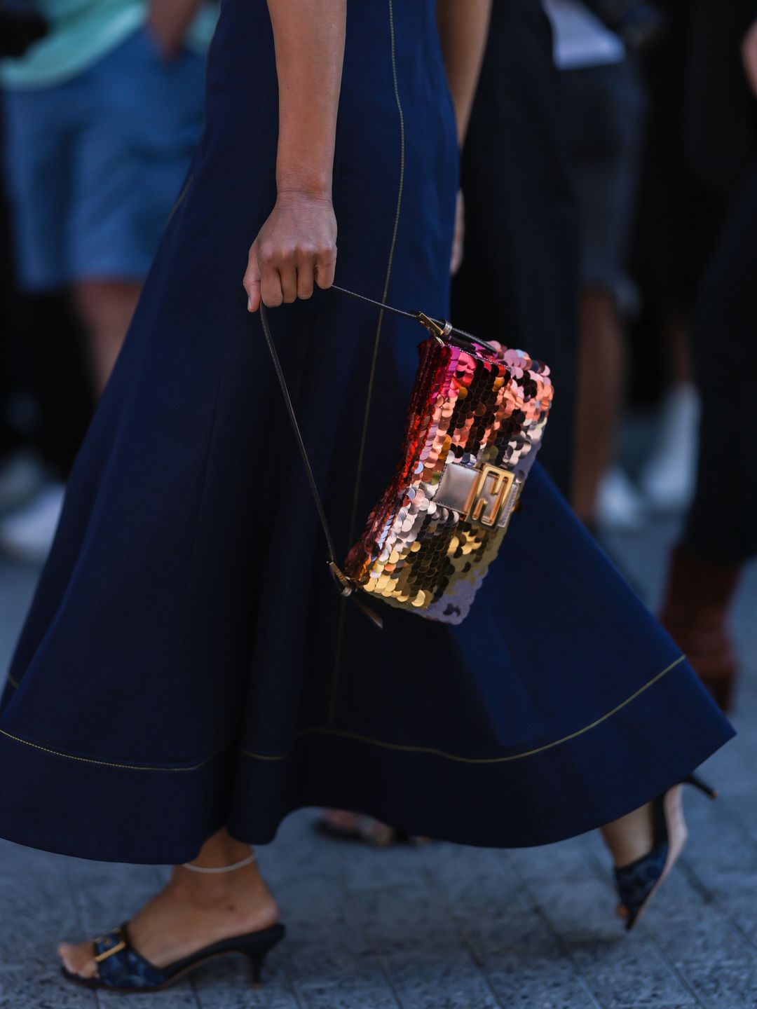 A sequin Fendi baguette will always be an accessory icon...