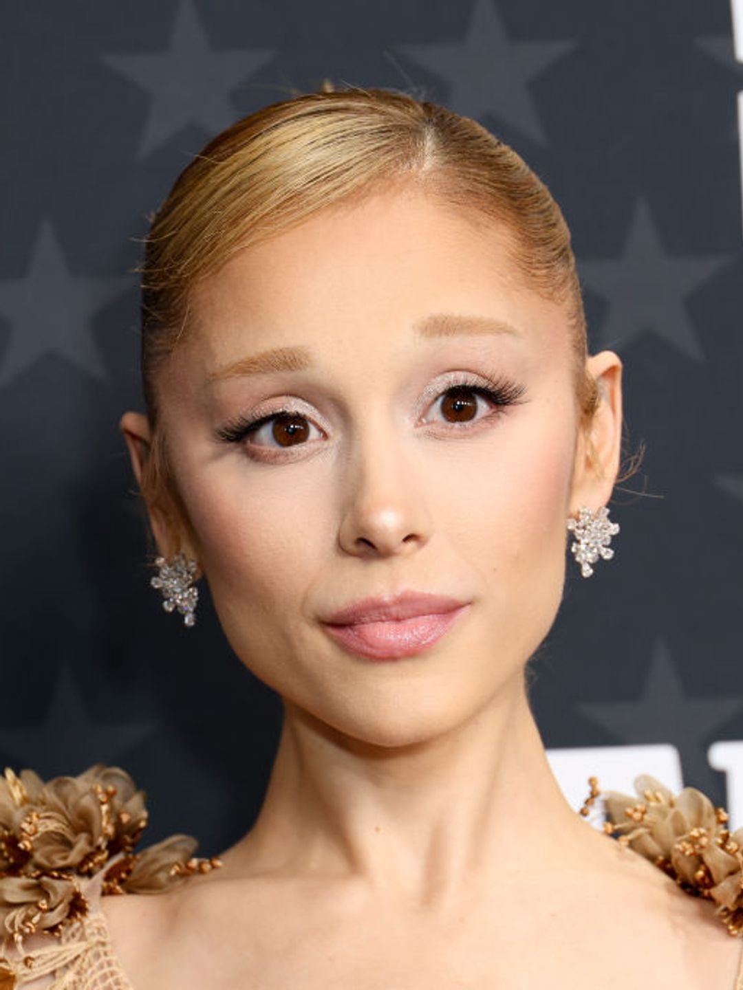 Ariana Grande at the 30th Annual Critics Choice Awards held at The Barker Hangar on February 7, 2025 in Santa Monica, California. (Photo by JC Olivera/Variety via Getty Images)