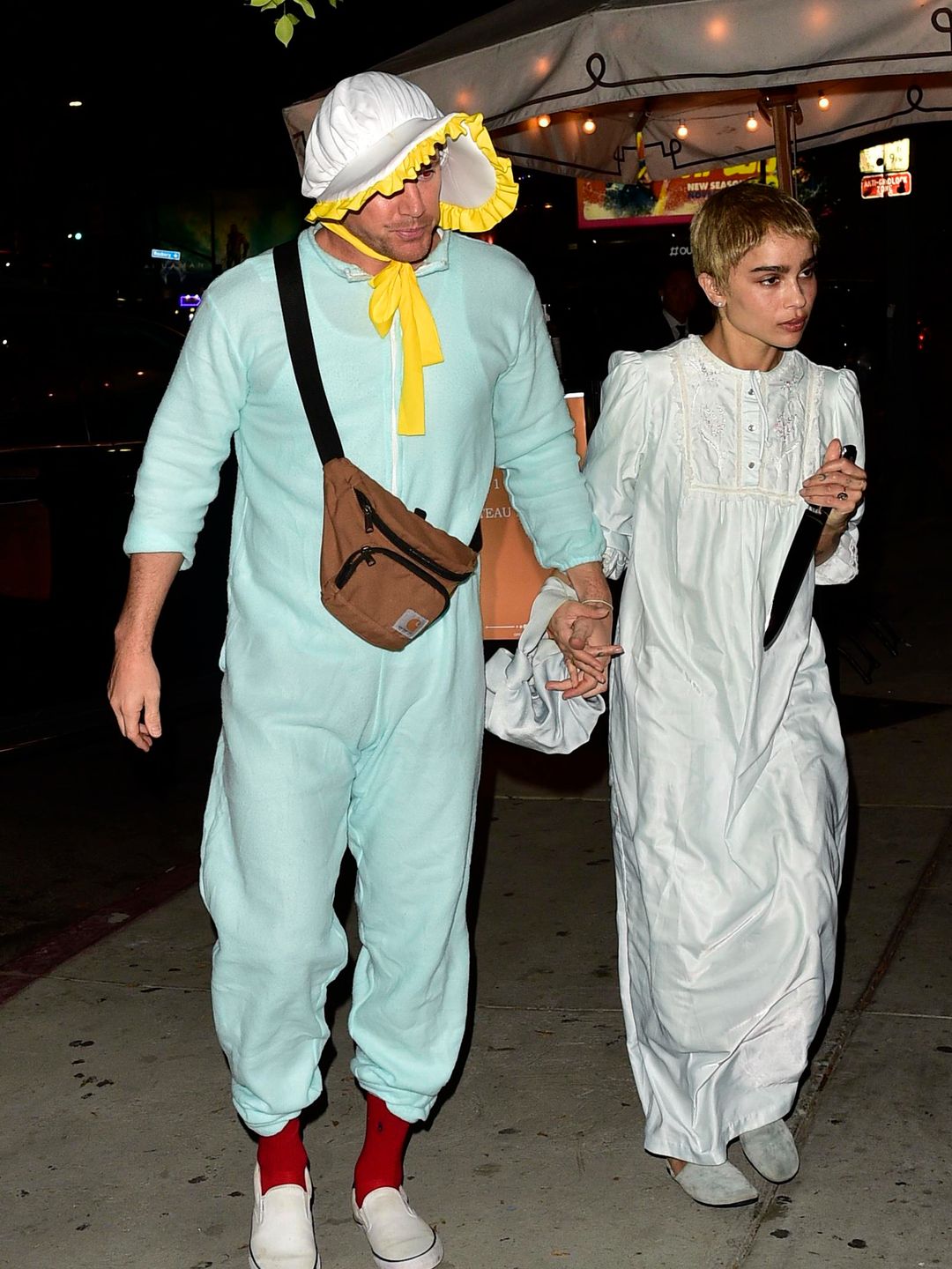 Channing Tatum and Zoë Kravitz dressed up for Kendall Jenner's Halloween party over the weekend 