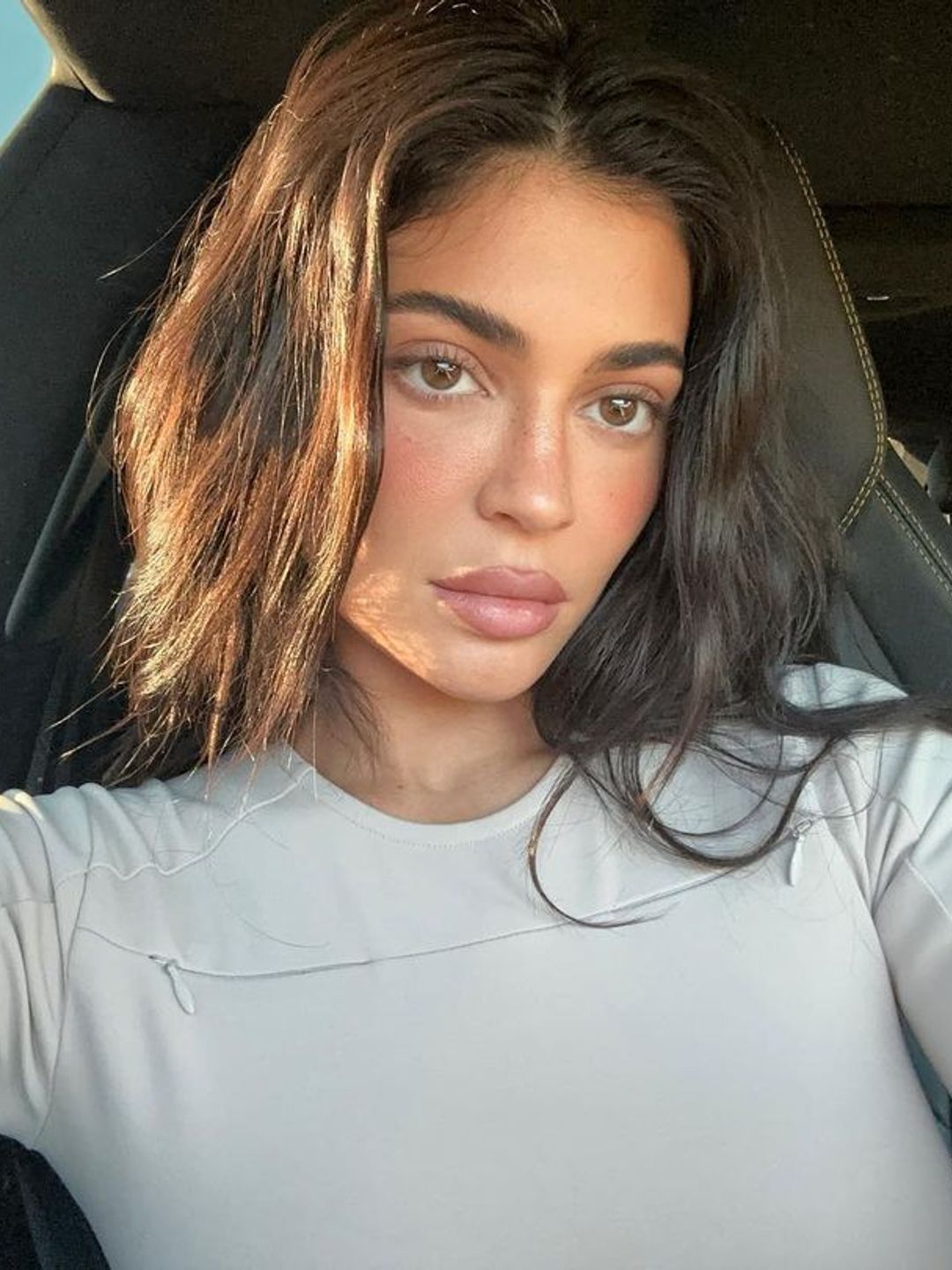 Kylie Jenner without mascara