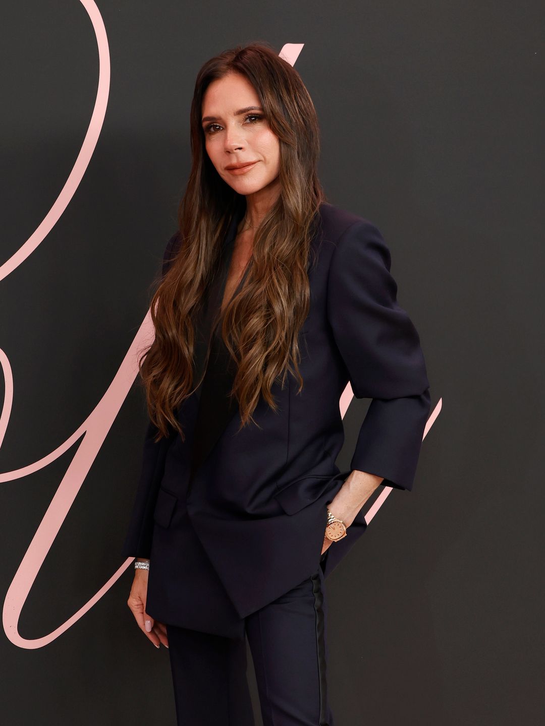 Victoria Beckham attends the premiere of "Lola" at Regency Bruin Theatre on February 03, 2024 in Los Angeles, California