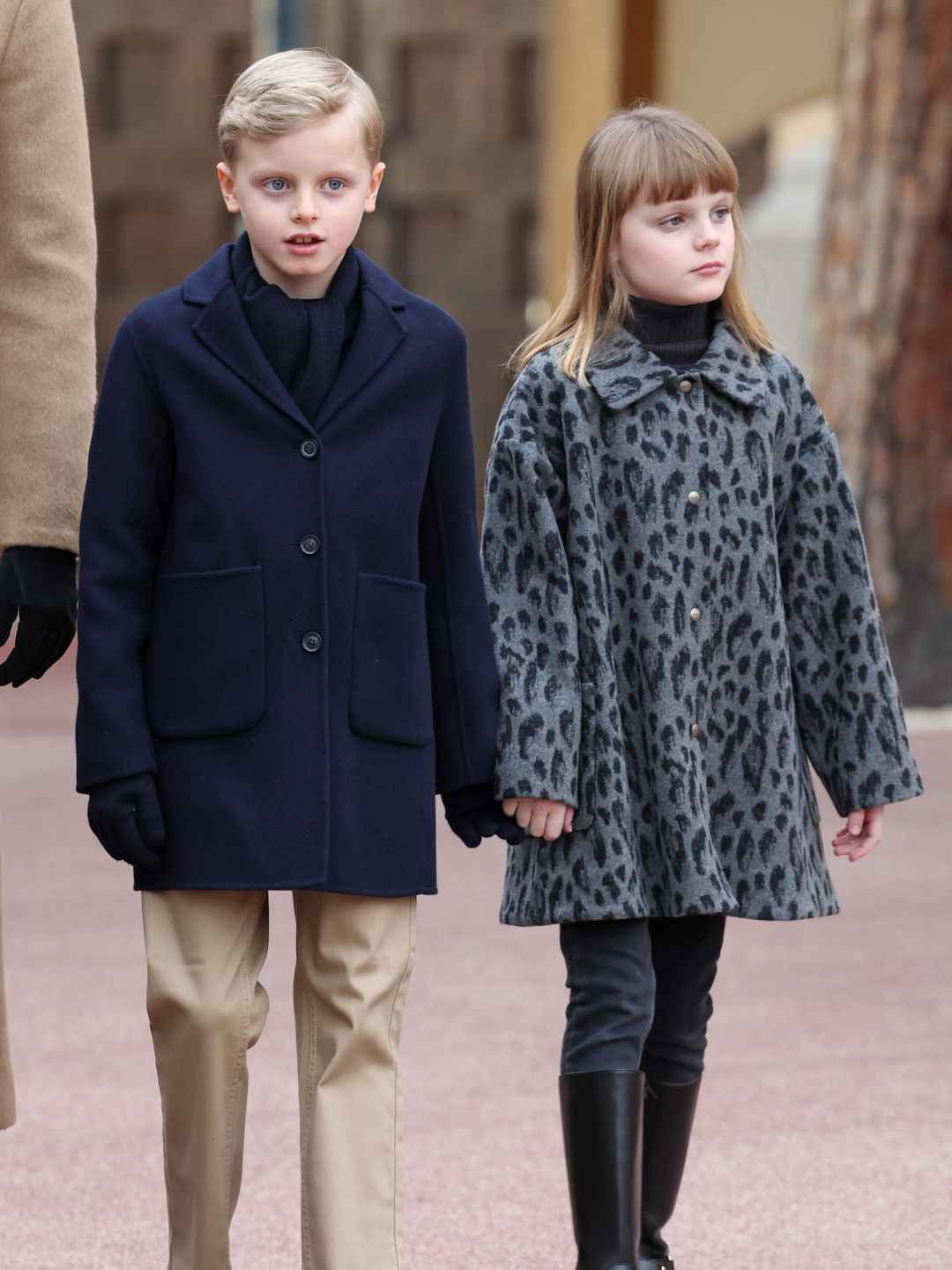 monaco twins walking outside