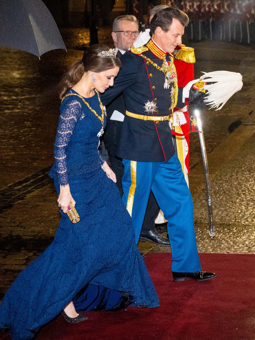 Prince Joachim and Princess Marie of Denmark attended the annual New Year's dinner 