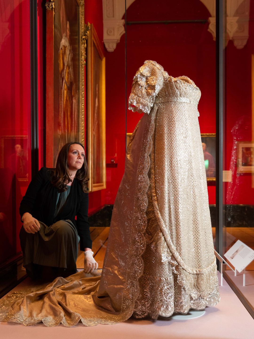 Wedding dress worn by Princess Charlotte of Wales, 1816.