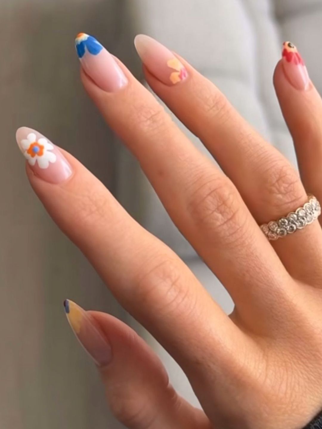 Kylie's flower nails 