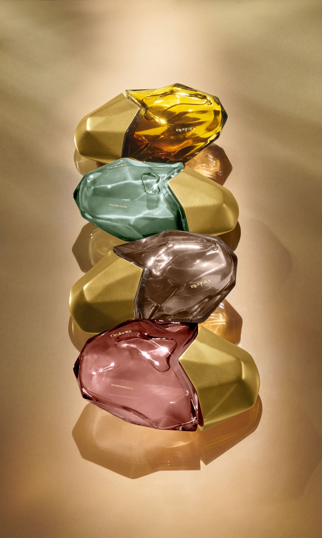 four orebella perfume product shots