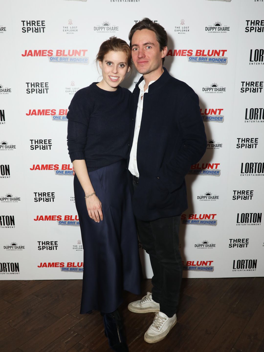Princess Beatrice of York and her Edoardo Mapelli Mozzi are couple goals in matching navy hues