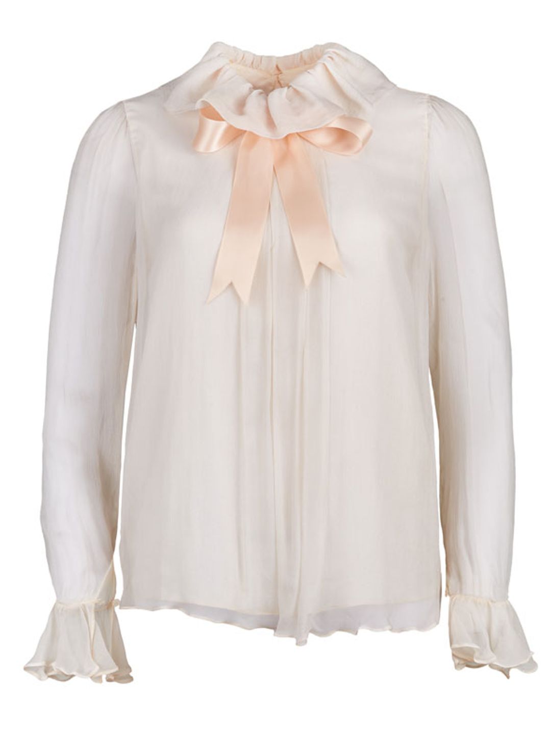 Blush pink chiffon blouse - Emanuels