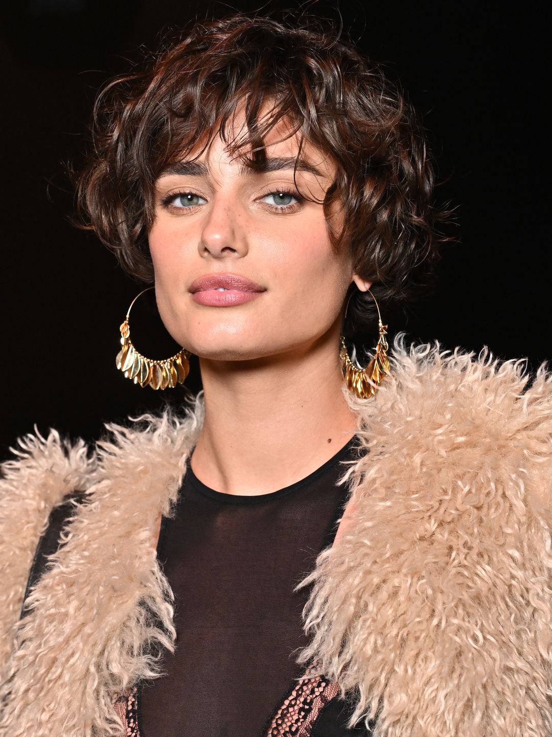 Taylor Hill embraces her natural curls to add texture to her Bixie cut 