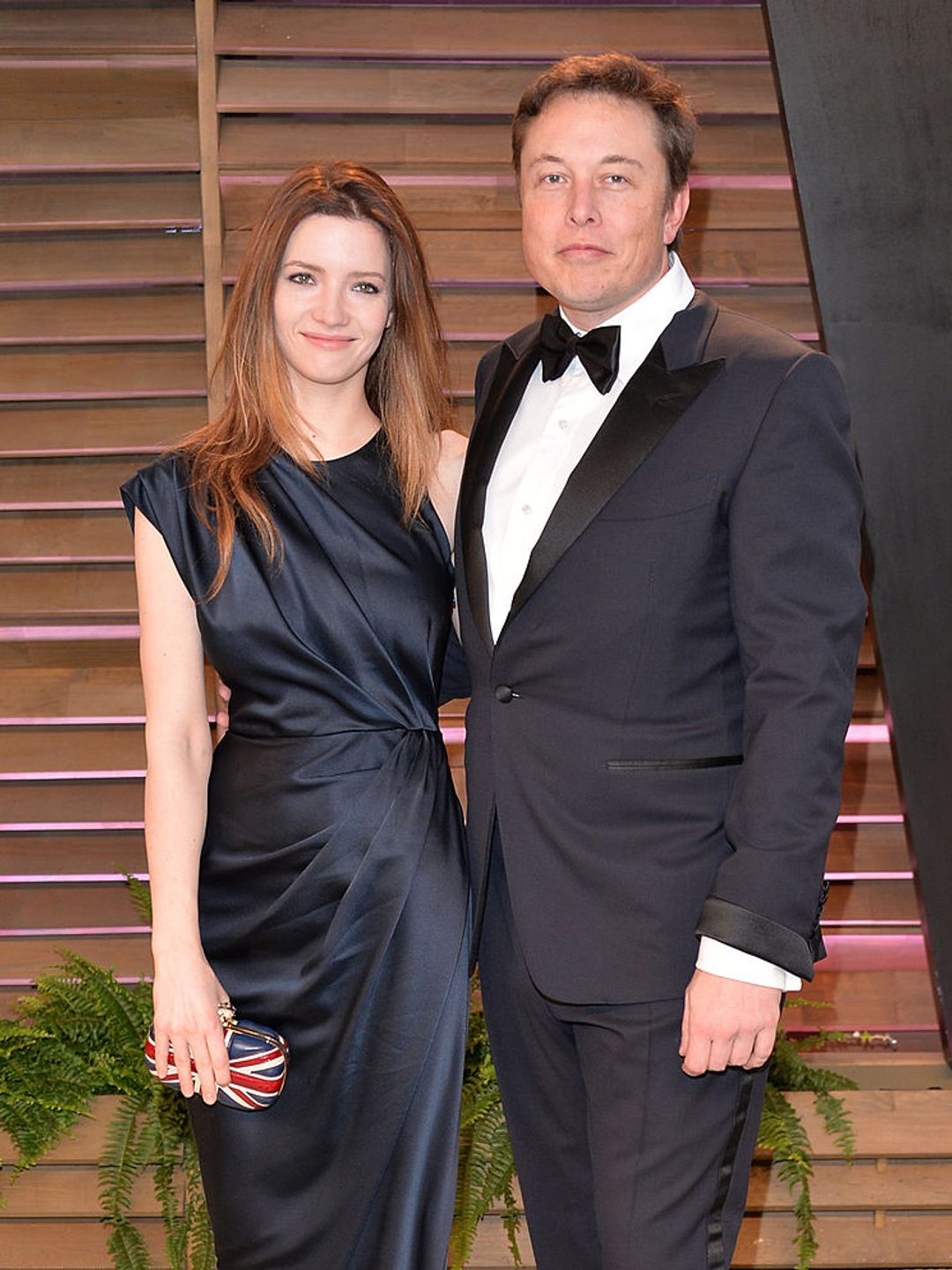 Talulah Riley and Elon Musk at a Vanity Fair party 