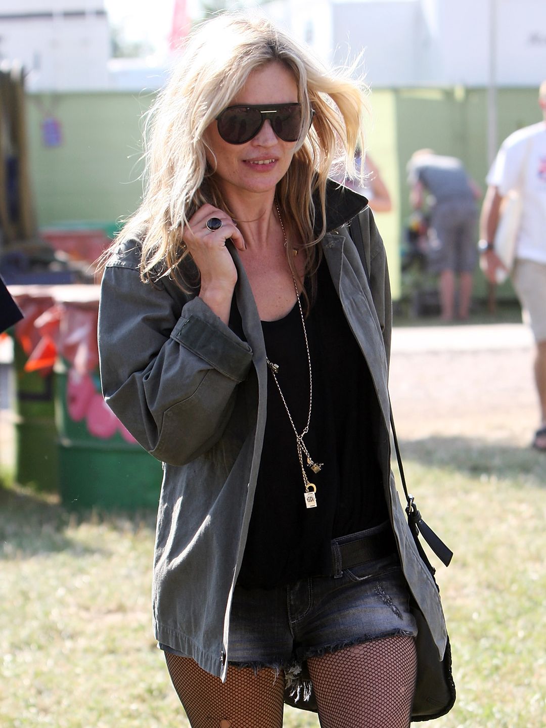 Kate Moss at the 40th anniversary of the festival