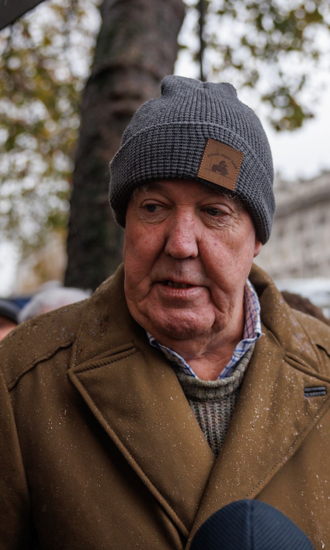 Jeremy Clarkson attending a farmers protest