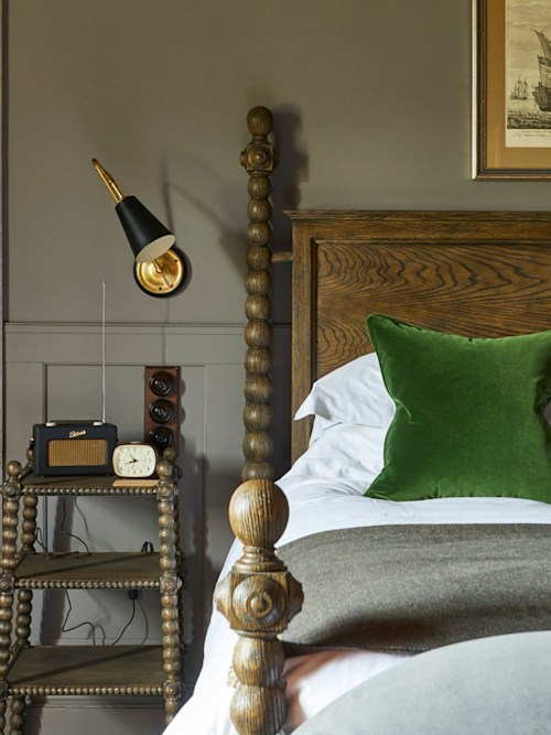 One of The Pig Hotel's luxurious rooms