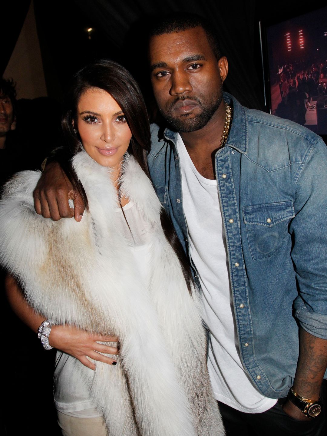 Kim and Kanye attended Paris Fashion Week together in 2012. 