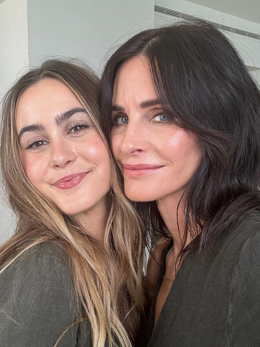 Courteney Cox and her daughter Coco Arquette in a selfie shared on Mother's Day