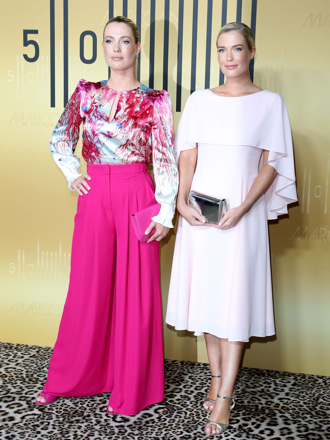 BODELSHAUSEN, GERMANY - AUGUST 31:  Lady Amelia Spencer and sister Lady Eliza Spencer during the Marc Cain 50 years anniversary fashion show event Sommernachtstraum" at Marc Cain GmbH on August 31, 2023 in Bodelshausen, Germany. (Photo by Gisela Schober/Getty Images)