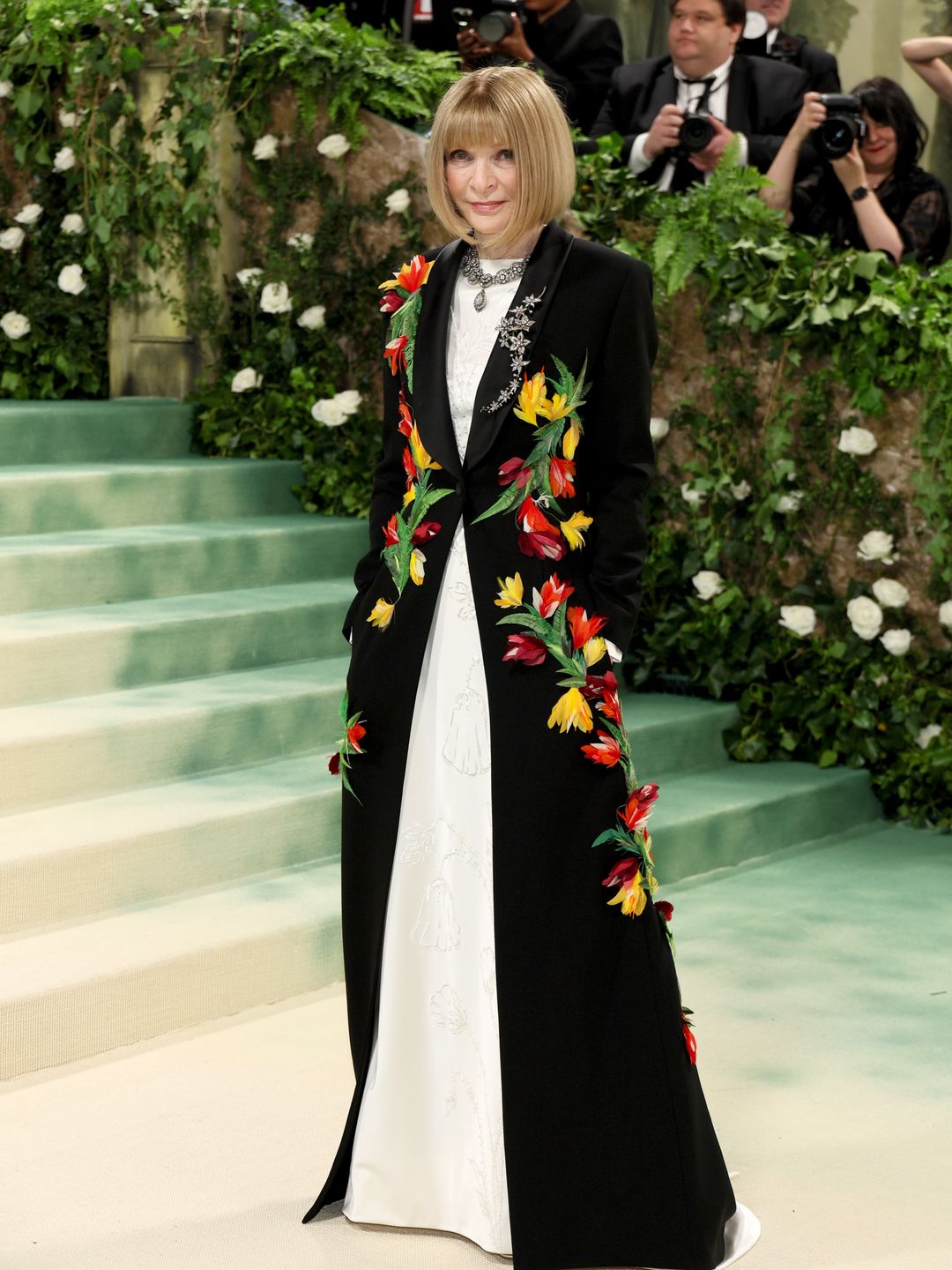 nna Wintour, Vogue Editor-in-Chief, attends The 2024 Met Gala Celebrating "Sleeping Beauties: Reawakening Fashion" at The Metropolitan Museum of Art on May 06, 2024