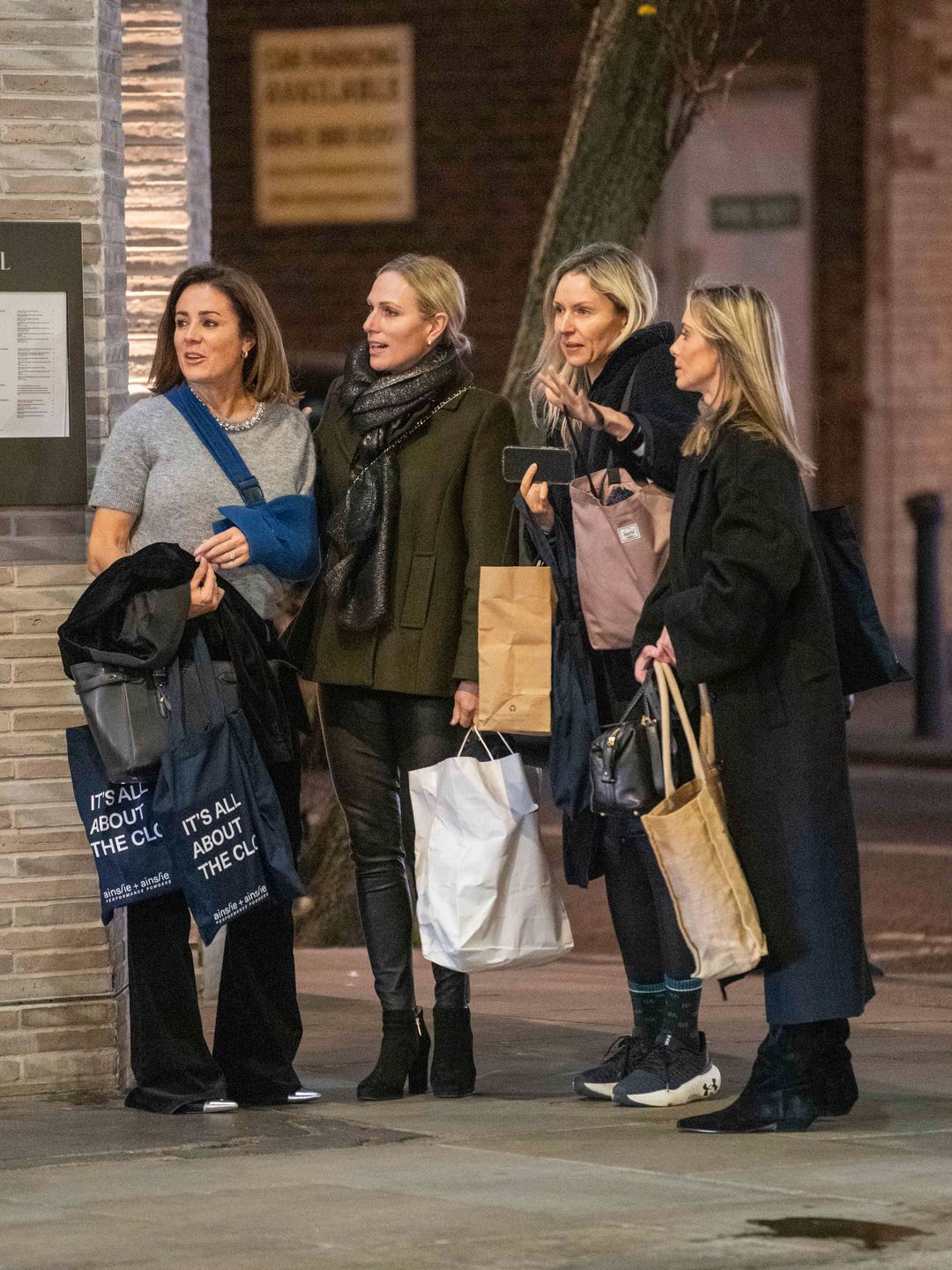 Zara Tindall standing with a group of women