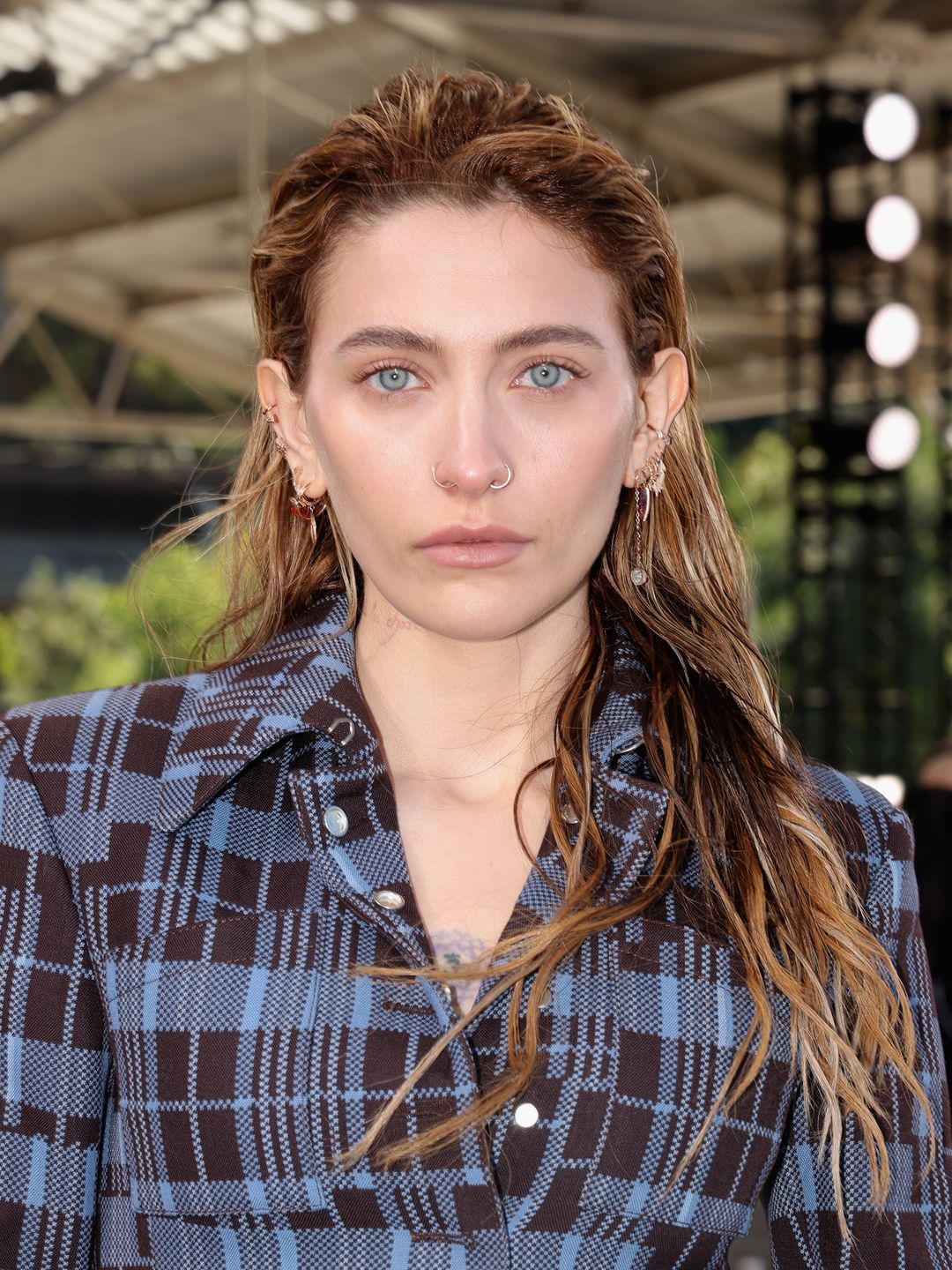 Paris Jackson attends the Off-White fashion show during the September 2024 New York Fashion Week on September 08, 2024 in New York City.