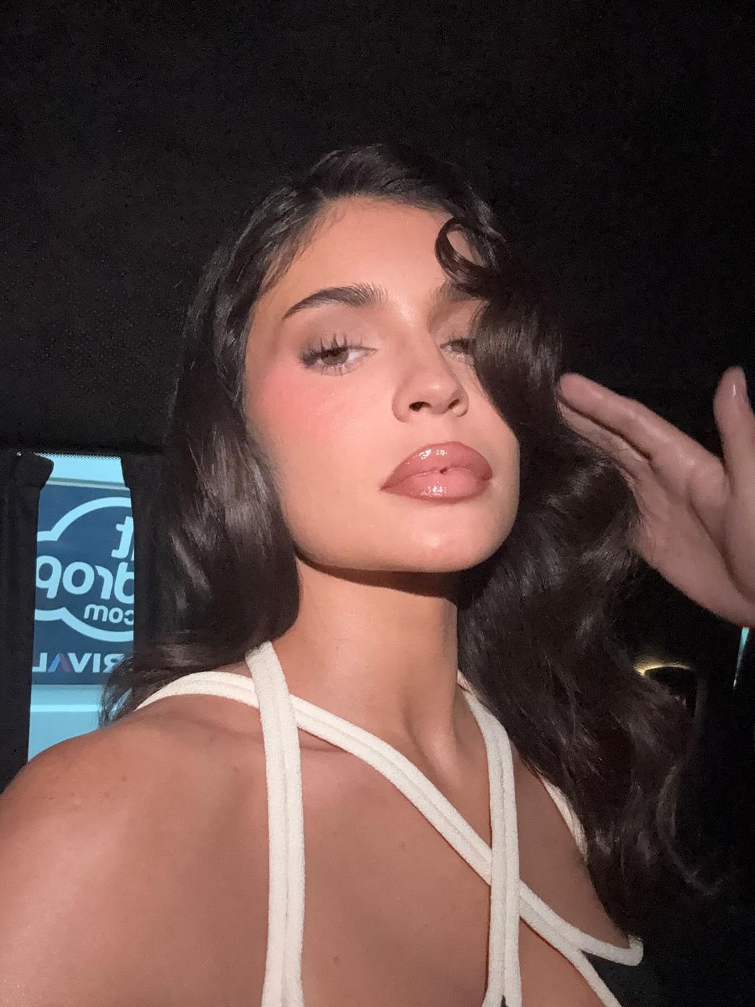 Kylie Jenner shares a close up of her makeup look which she wore to the Schiaparelli SS25 show