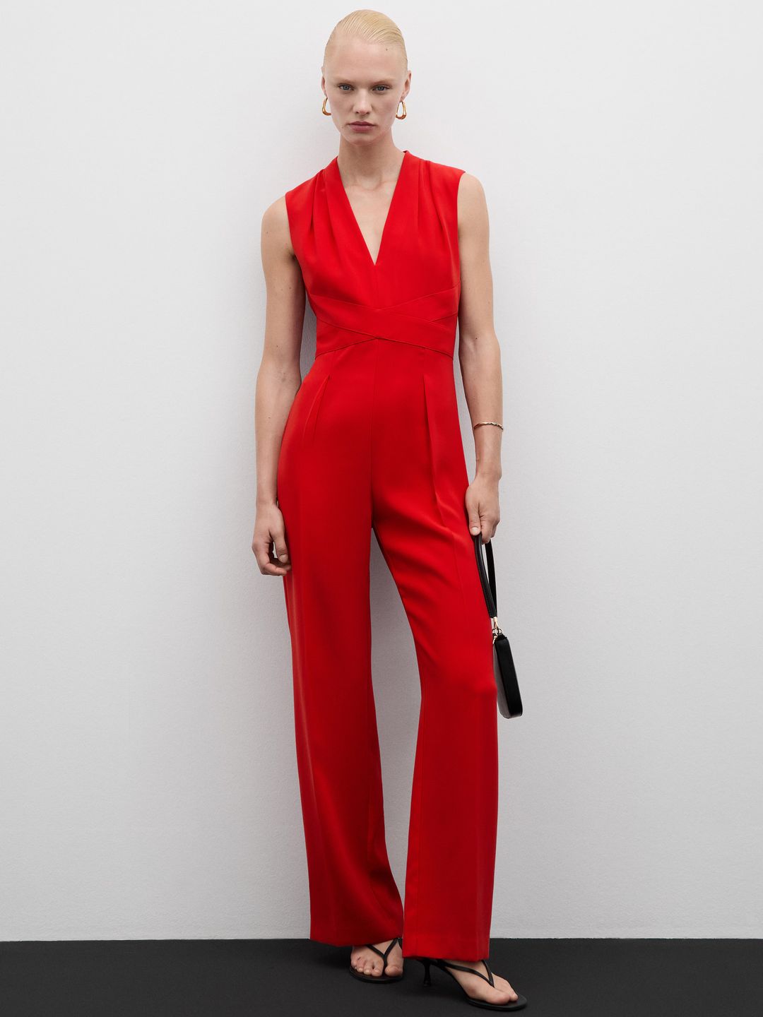 Jumpsuit with Crossover Detail