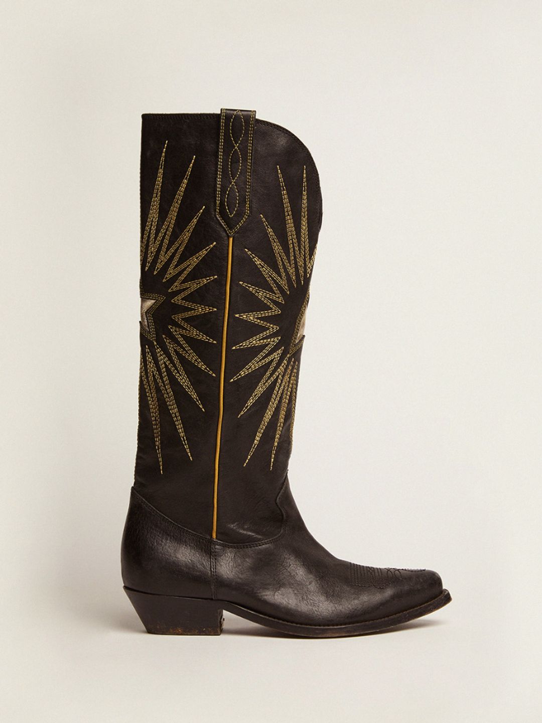 Dark brown cowboy boots 