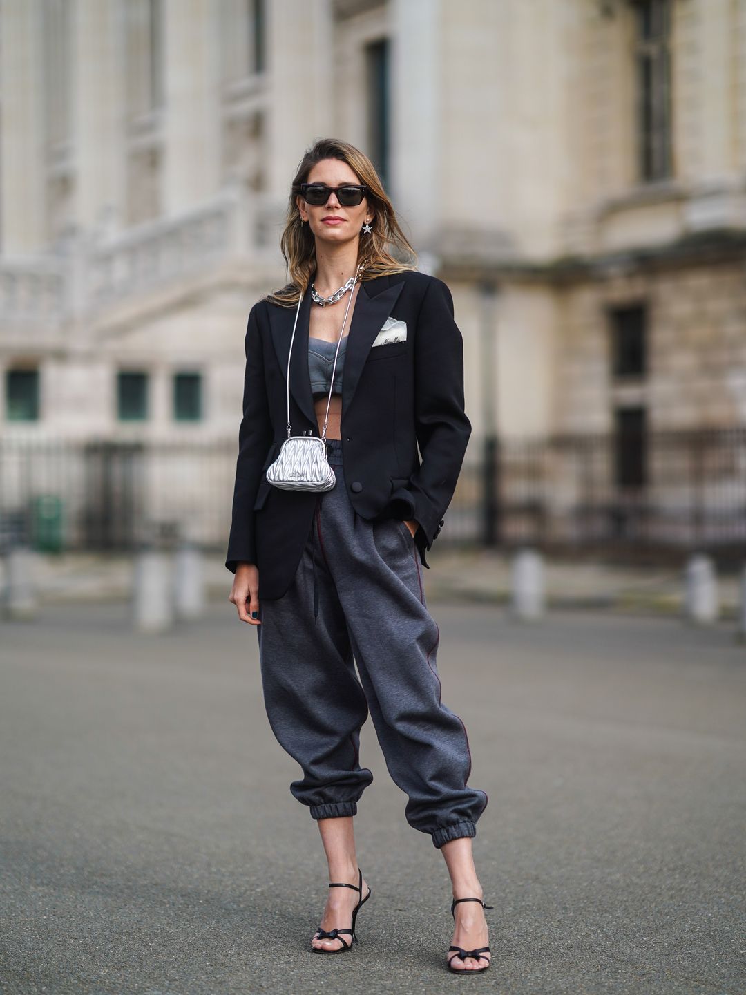 Natalia Verza's hint of midriff transforms the humble tracksuit  