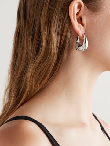 Khaite Olivia small silver-tone hoop earrings