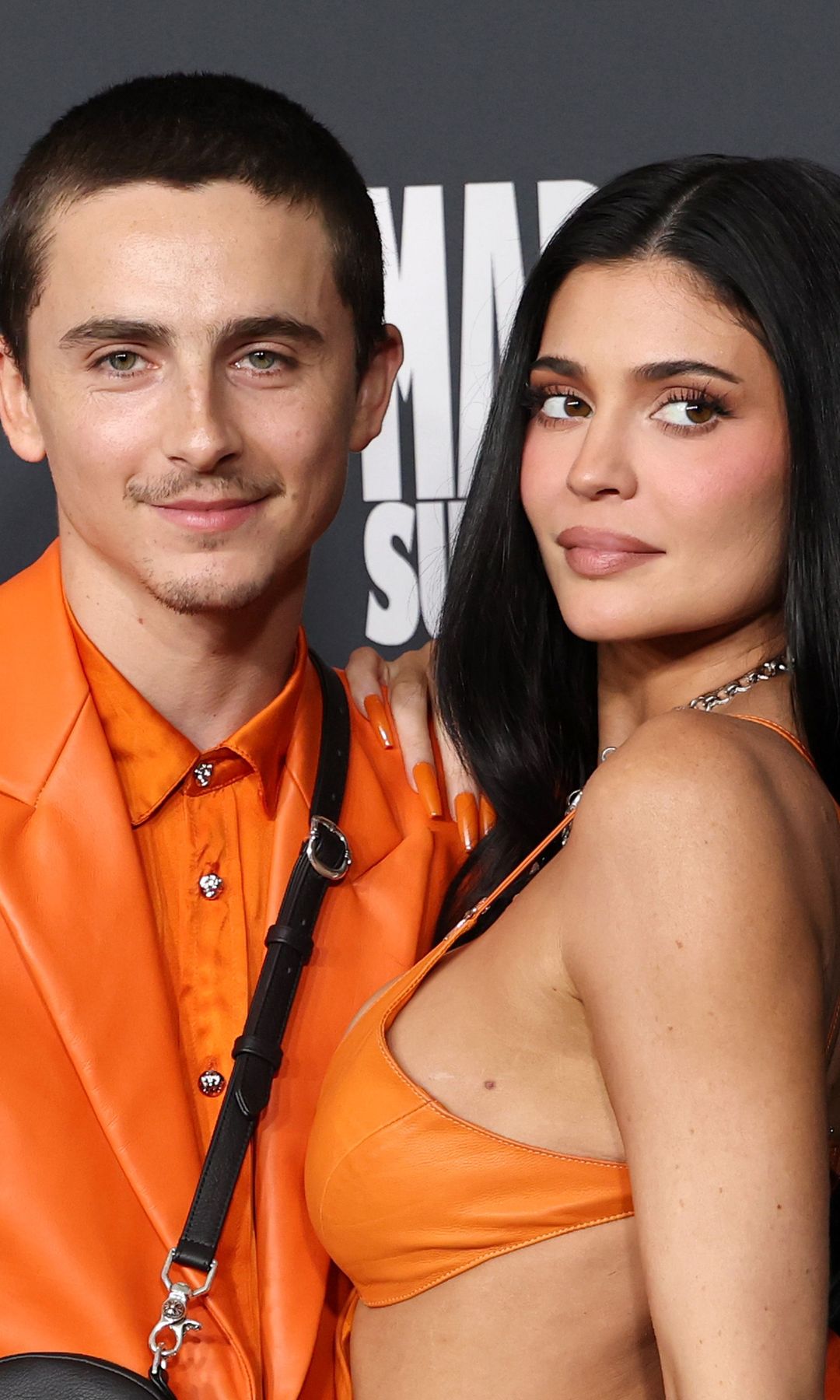 Timothee Chalamet and Kylie Jenner attend the Los Angeles premiere of A24's "Marty Supreme" at Samuel Goldwyn Theater on December 08, 2025 in Beverly Hills, California