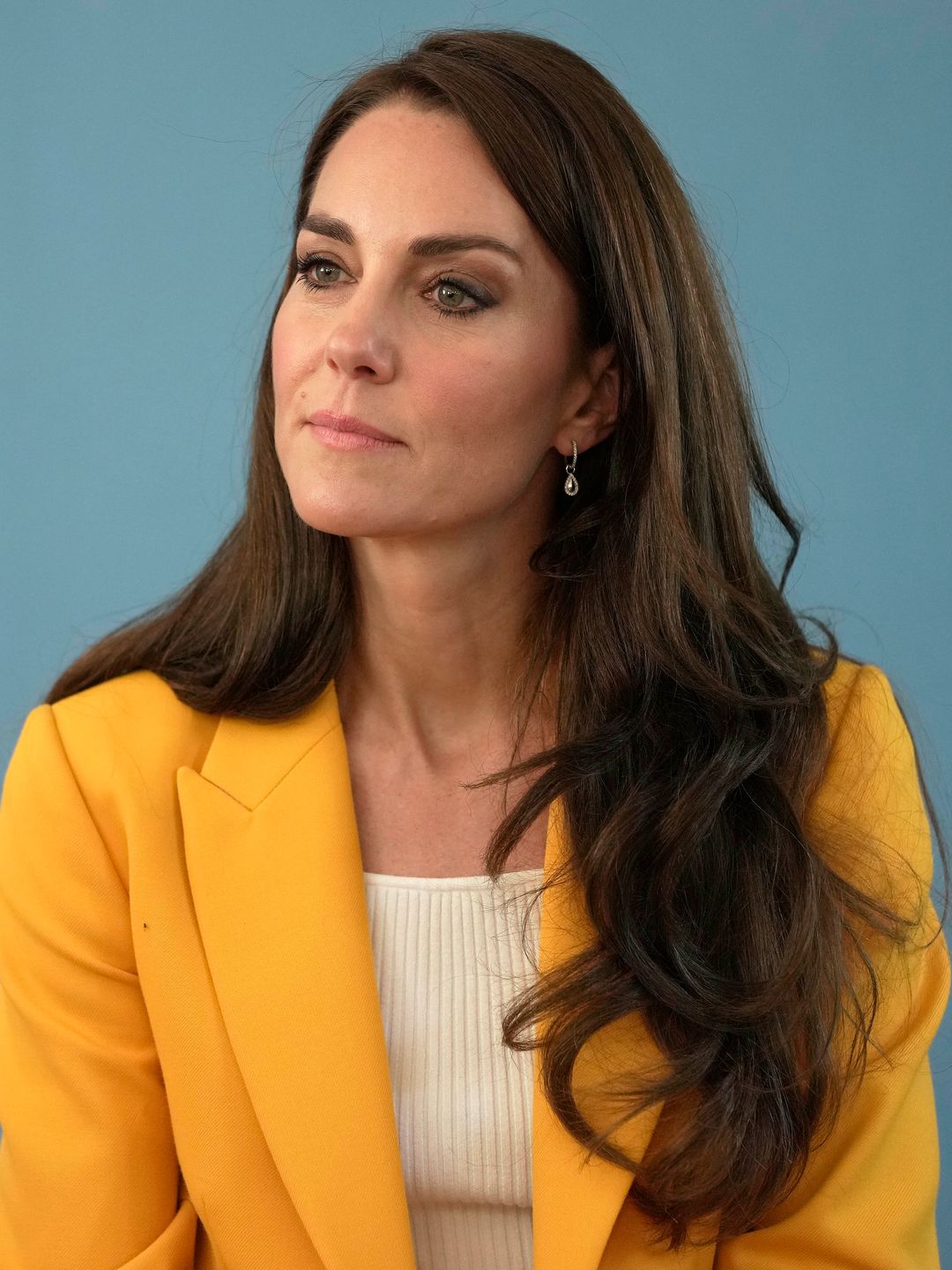 Kate Middleton wearing yellow blazer