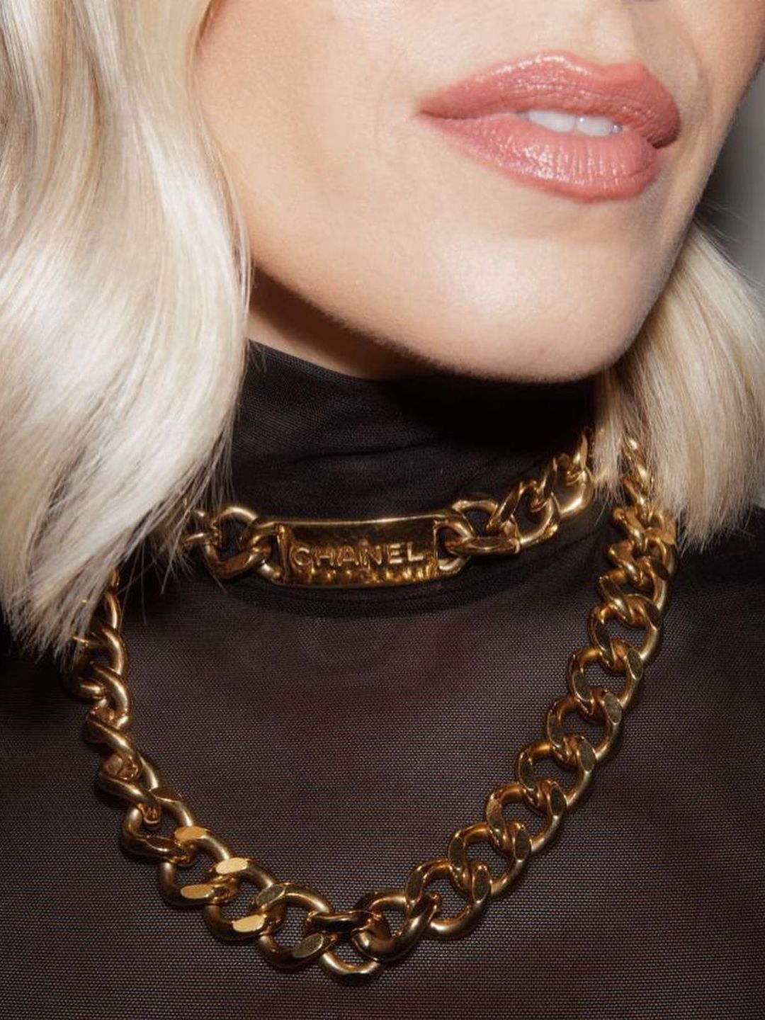 Becky shared a close up of the necklace on Instagram