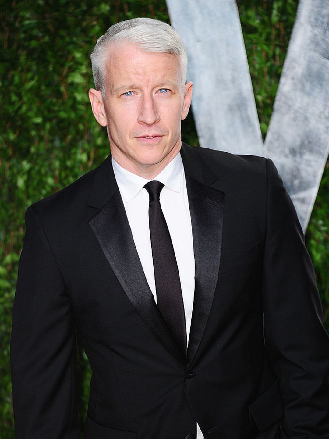Anderson Cooper wearing a black suit
