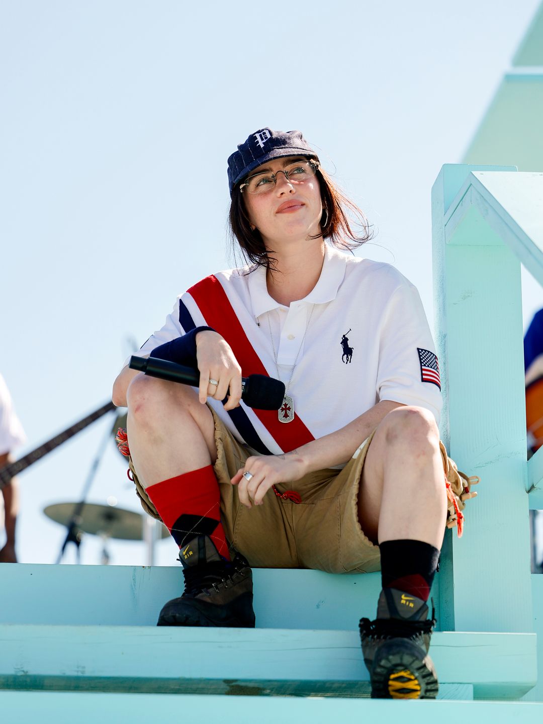 Billie Eilish performs at the LA28 Olympic Games Handover Celebration