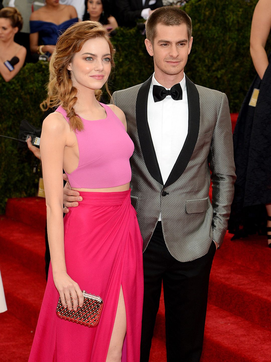 Emma Stone and Andrew Garfield walking the red carpet together
