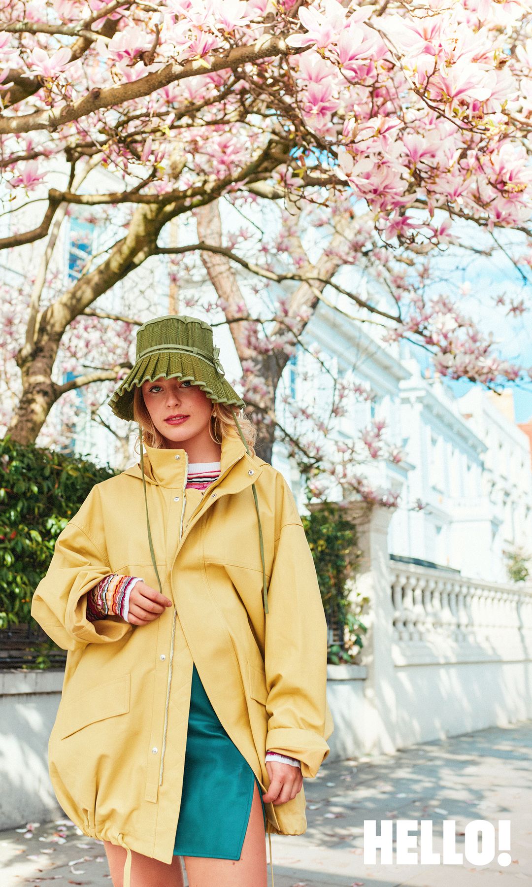 The royal at our London photoshoot with spring in full bloom