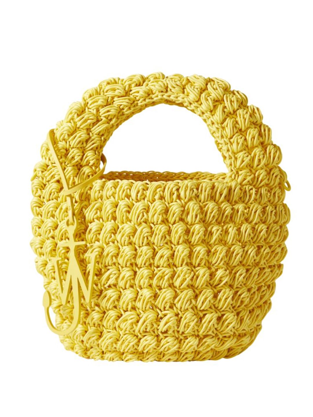 Yellow crochet bag 