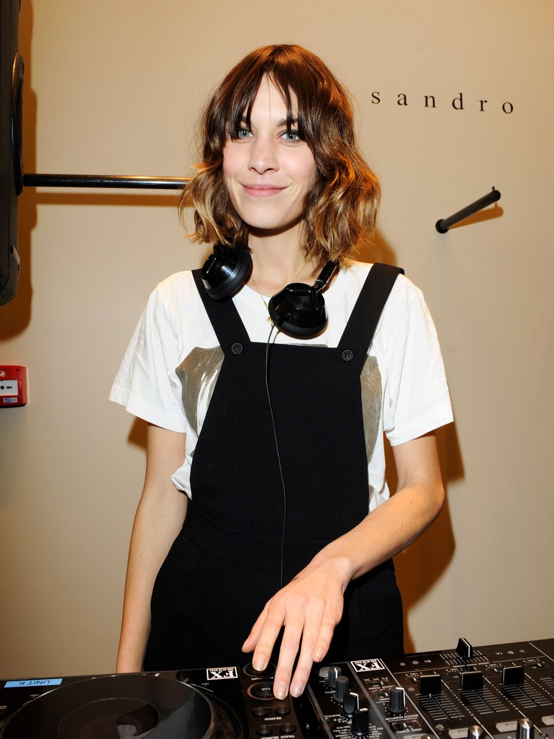 Alexa Chung attends the Sandro flagship boutique launch party at Sandro in Westbourne Grove on November 25, 2010